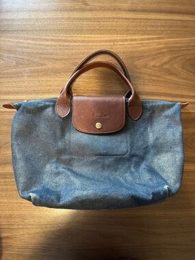 Vintage longchamp denim bag